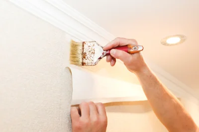 Pose de papier peint à Surdoux — revêtements muraux et toiles de verre